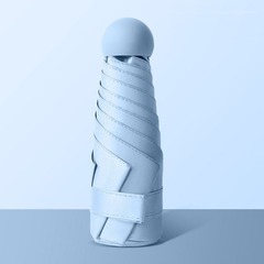 ポータブル 50% off 傘抗 UV 晴雨兼用日傘ビニール折りたたみミニカプセル傘日焼け止め傘