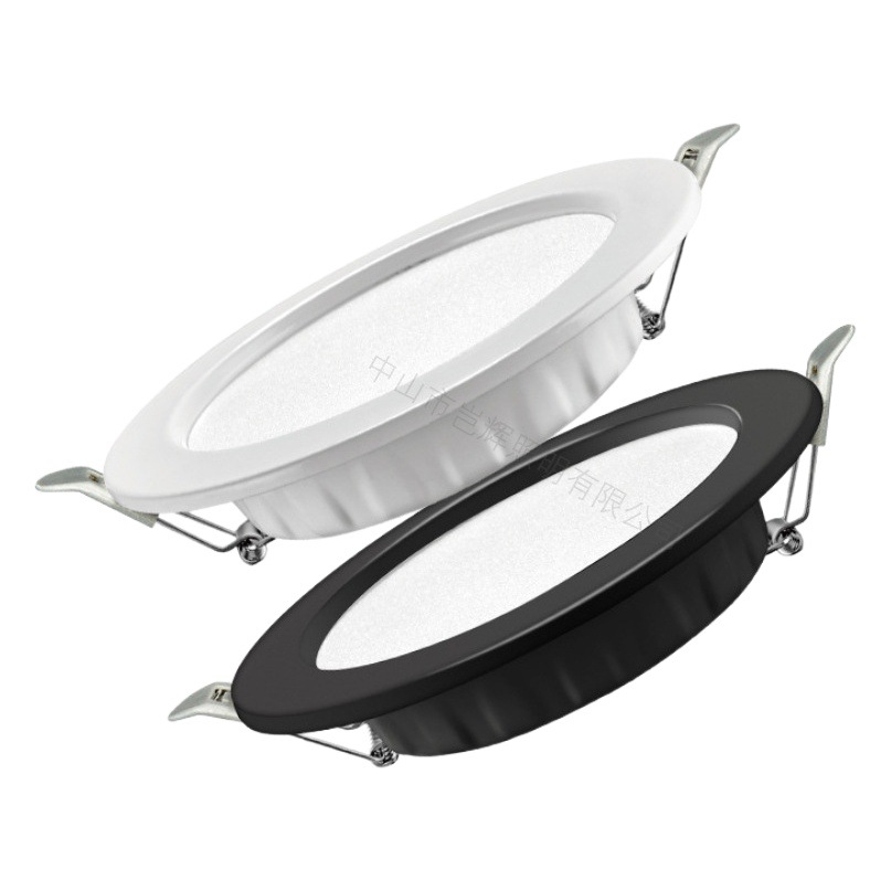 LED Downlight incrustado ultra-Delgado sala de estar lámparas de tres colores puerta oculta lámpara de la sala de estar en casa anti-reflejo al por mayor