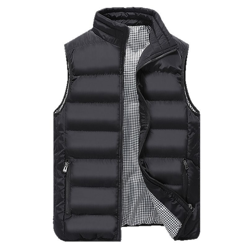 Aliexpress chaleco de hombre de otoño y invierno de comercio exterior hombre de pluma chaleco de ocio hombre pareja de chaleco de hombre
