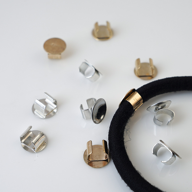 Anillo de pelo hebilla clip de cuerda de pelo C hebilla titular accesorios fijos banda de goma anillo de pelo DIY tocado accesorios hechos a mano accesorios para el cabello material