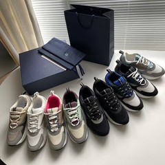D家B22シューズ2024年流行男女兼用ランニングスポーツシューズ本革カジュアル厚底ダッドシューズ身長アップ