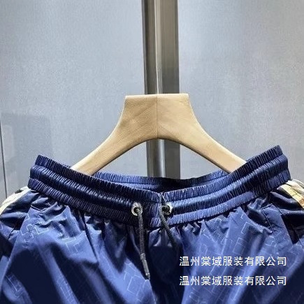 2025 Summer European New Printed Men's Shorts Fashion Trend Casual Thin Beach Shorts Mid-Length Pants Wholesale