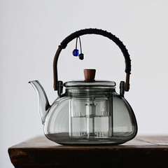 玻璃煮茶壺2024新款提梁燒水壺家用耐高溫泡茶壺電陶爐蒸茶器套裝