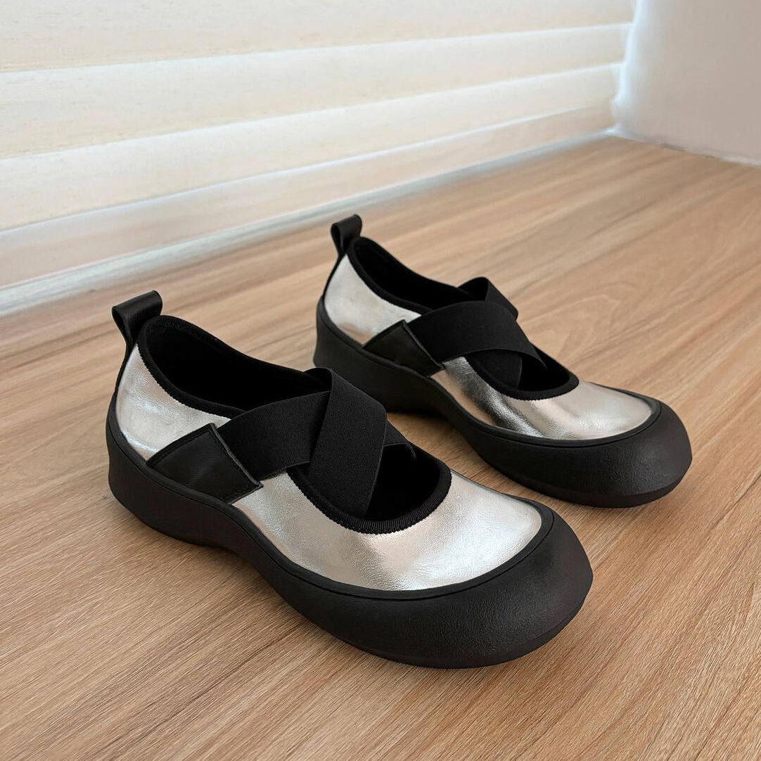 Retro casual Mary Jane shoes platform