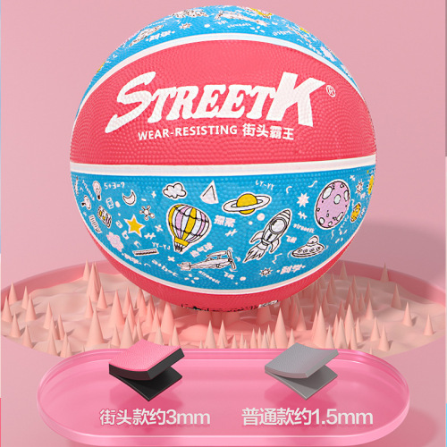 Preschool children's basketball wholesale, model numbers 4 and 5, thickened for wear-resistant primary school use, blue basketball, basketball