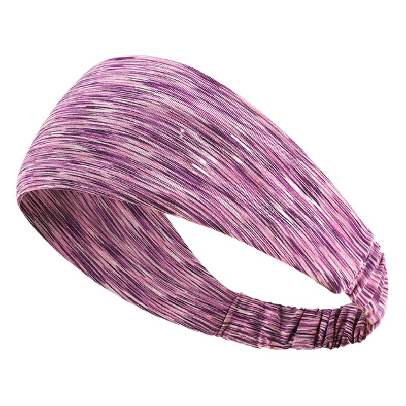 New Sports Headband Outdoor Running Fitness Yoga Sweat-Absorbent Headband Colorful Men's and Women's Headscarf Anti-Sweat Band