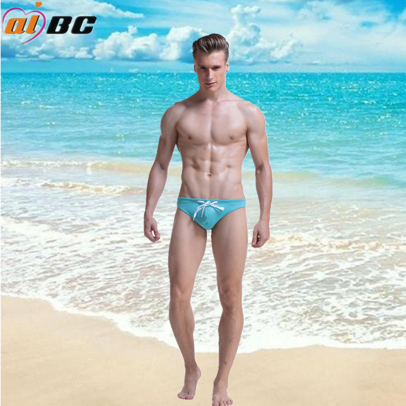 aibc men's swimming trunks men's underwear bikini briefs half light swimming cloth swimming pool sports leisure shot 011BJN