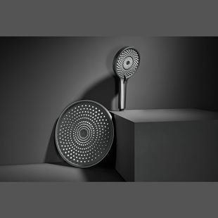 High-Standard Supercharged Shower Silicone Nozzle Shower Set Household Rain Shower Bathroom Bathroom Water Heater