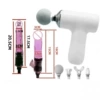 Upgraded high-elastic silicone 18cm + silicone 15cm + fascia gun + 4 massage heads