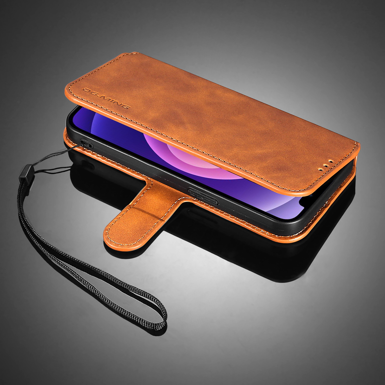 Retro Leather Wallet Phone Case For Iphone 14 And Iphone 13_voghion.com
