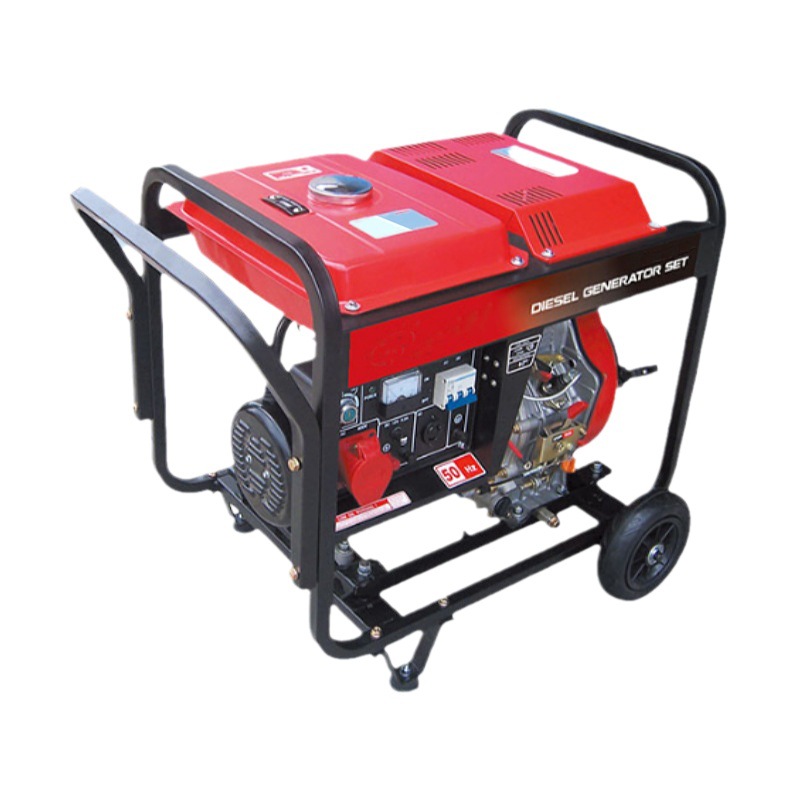 柴油发电机组5/7/8KW单相220V三相电380V小型开架家用