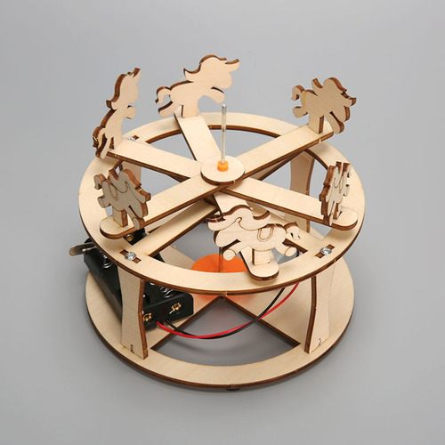 Science small production DIY carousel, children's handmade primary school science experiment steam education science and teaching aids