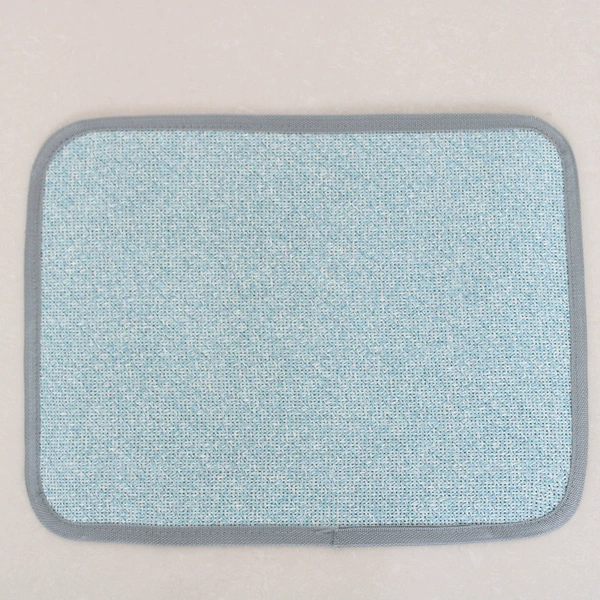 Blue square rectangular mat
