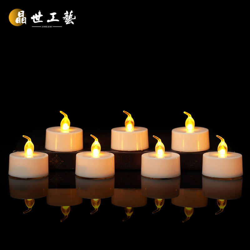 Factory Direct Sales Flat Mouth Small Tea Light Led Digital Candle Light Artificial Candle Christmas Wedding Decoration Atmosphere Light