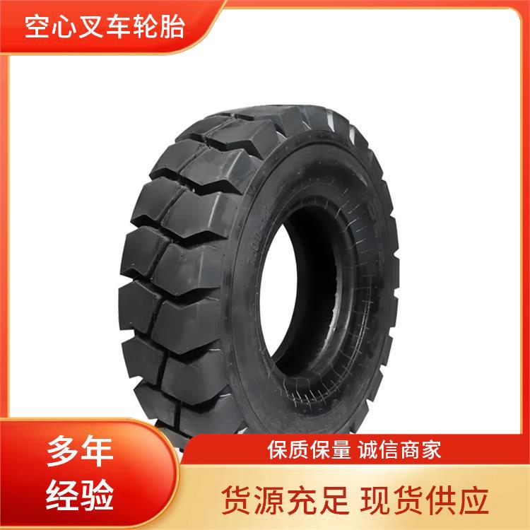 18×7-8空心叉车轮胎高强度橡胶适配多型号叉车承载性能佳