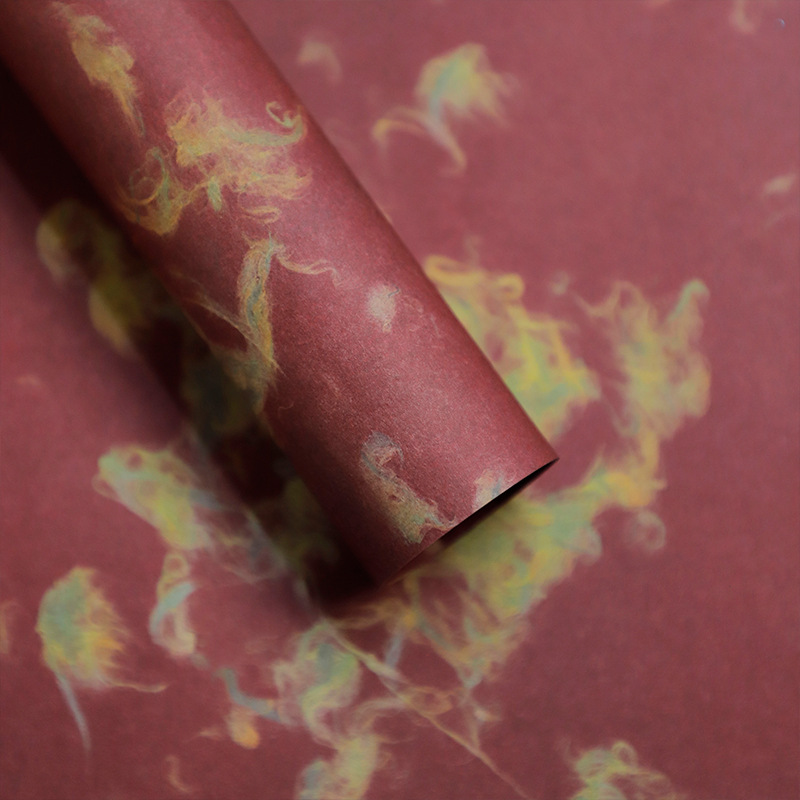 Cinabrio; 52 * 50cm10 hojas / paquete