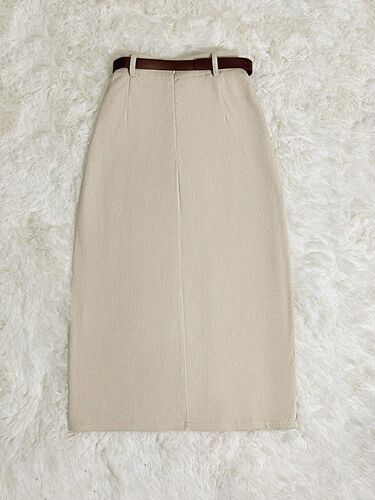 Amazon European and American cross-border women's clothing retro split skirt high waist slimming mid-long hip dress
