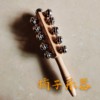 奥尔夫打击乐器儿童摇铃榉木串铃21铃 棒铃 手摇铃幼儿园音乐教具
