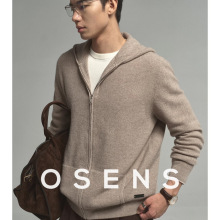 【LP男士帽衫】密实保暖针织拉链卫衣连帽外套 25秋冬休闲羊毛衫