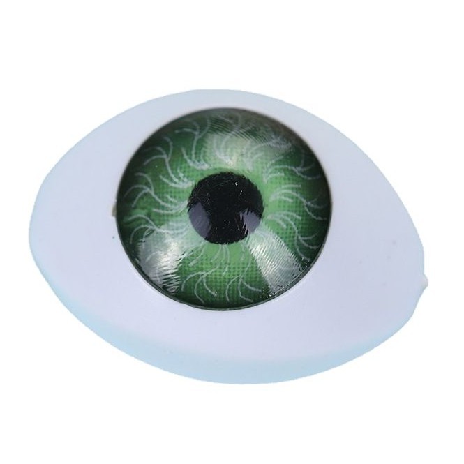 Simulación acrílico ojos Kool hojas luoli ojos DIY Halloween teléfono móvil Shell material 16x23MM