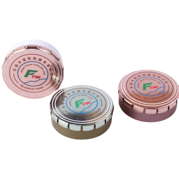 热销薄荷糖铁盒 精美糖果噼啪盒 弹盖盒 蜡烛包装盒