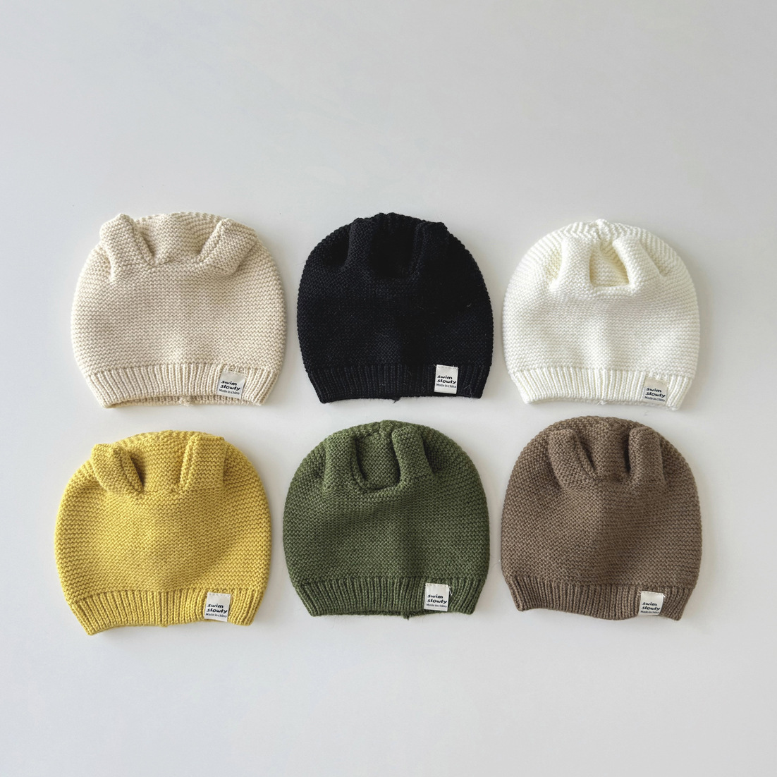 children's demi-season brand cute keep warm knitted woolen hat