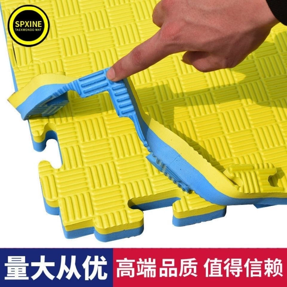 Коврик для тхэквондо на заказ. Тренажерный зал для боевых искусств. Тренажерный зал для тхэквондо. Тренажерный коврик для фитнеса. 1m Соединение ударопрочных пенопластовых ковриков.