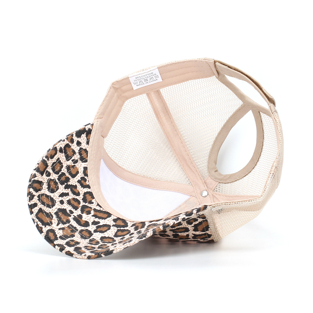 Unisex Streetwear Leopard Curved Eaves Baseball Cap display picture 13