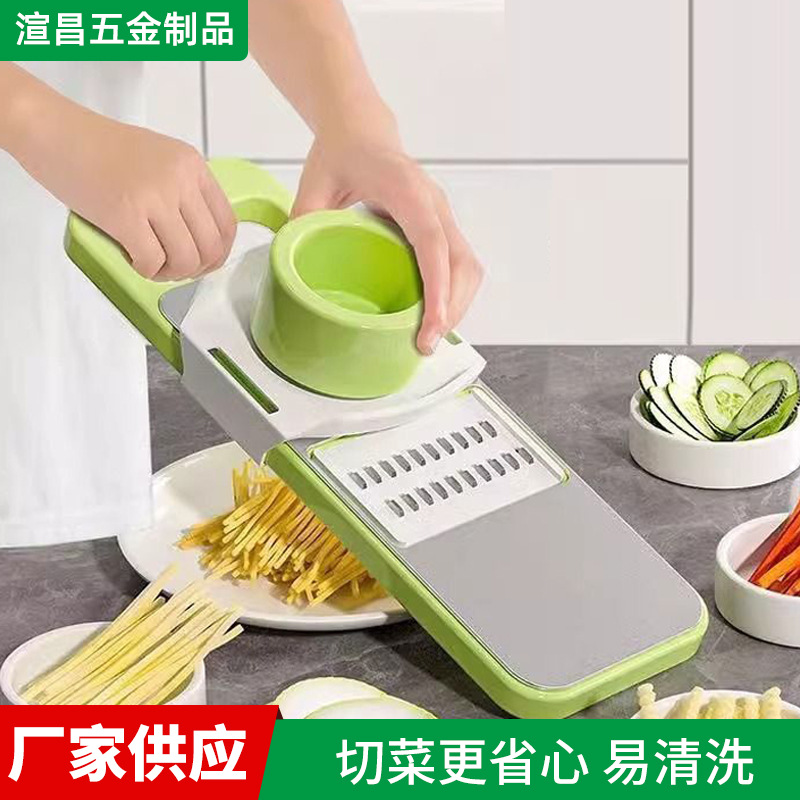 Stainless Steel Vegetable Cutter Kitchen Multi-Functional Shredder Home Kitchen Vegetable Chopping Tool Grater Vegetable Slicer Wholesale