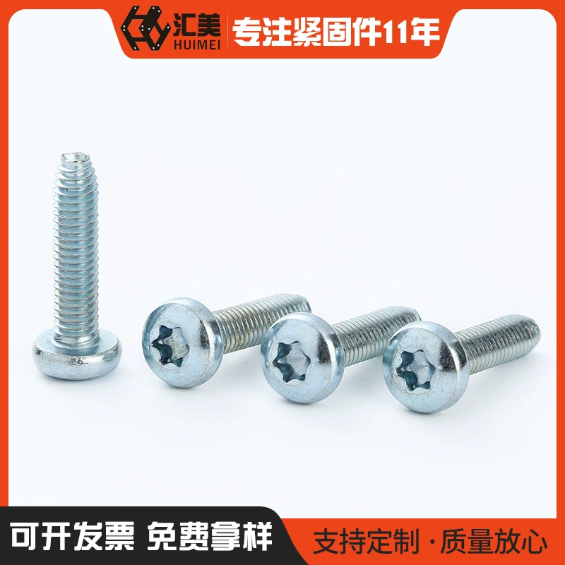 Прямая поставка с фабрики 304 из нержавеющей стали с полукруглой головкой, треугольный зуб, Противоугонный винт M3-M10 винт