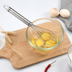 Kitchen manual egg beater stainless steel egg mixer home mini baking egg whisk cream whipper