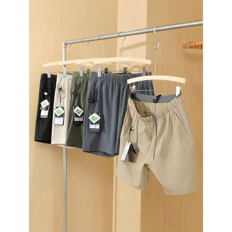 Offline 899! Italian Accessible Luxury Three-Proof Technical Fabric Summer Men's Laser Punching Outdoor Light Casual Shorts