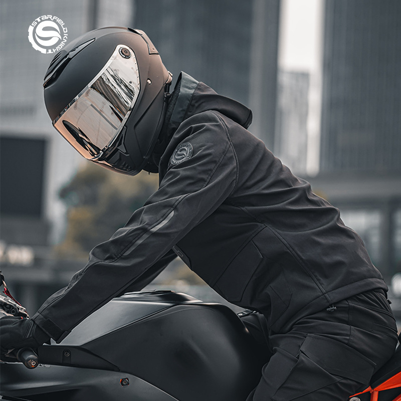 Star Knight Motorcycle Riding Suit for Men, All-Season Casual Motorcycle Suit for Women, Autumn and Winter Windproof Suit, Waterproof Equipment