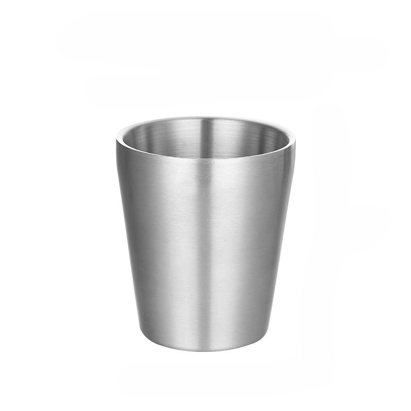 304 acero inoxidable paso taza de doble capa taza de cerveza coreana taza de comidas taza de agua de camping portátil al aire libre