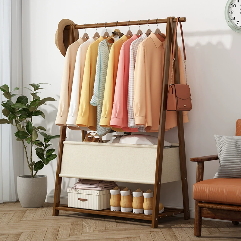 Вешалка для одежды Напольная Бытовая Спальня Аренда Комната Вешалка для сушки Внутренняя многофункциональная стойка для хранения Hat Rack