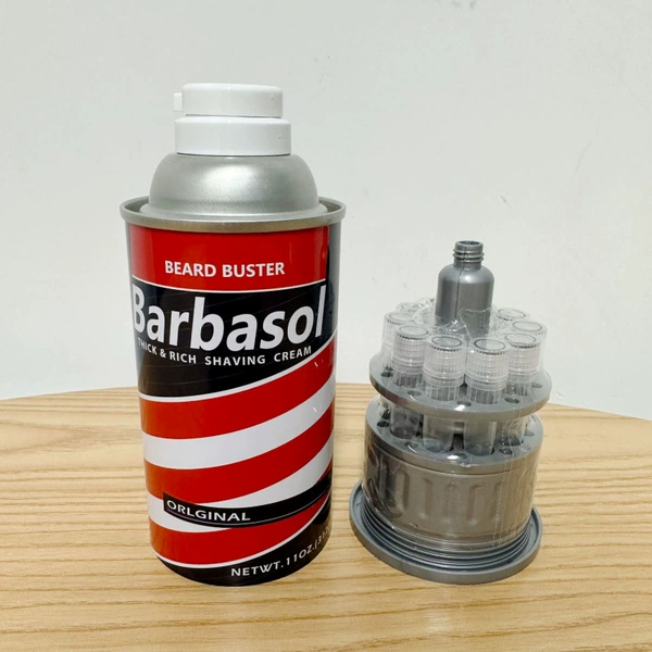 Injection molded Barbasol