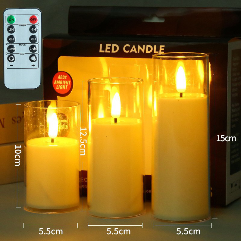 電子ろうそくled電子シミュレーショングラスろうそく灯創意結婚祝い誕生日道具置物クロスボーダー電気商|undefined