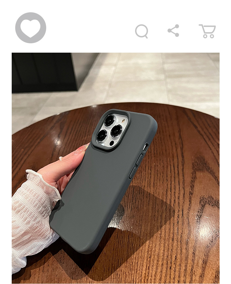 Ốp lưng silicon lỏng iPhone 14 Pro Max chống rơi, bảo vệ toàn diện — [Vàng cam] Silicone lỏng tinh khiết có lỗ lớn, [Dark Night Green] Silicone lỏng tinh khiết có lỗ lớn, [Pitaya Purple] Silicone lỏng màu đặc có lỗ lớn, [Tử Đinh Hương] Silicone lỏng tinh khiết có lỗ lớn chi tiết 15