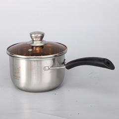 Stainless steel composite small milk pot for home cooking noodles, breakfast pot, double-layer steamer, soup pot, rice pot, induction cooker, gas