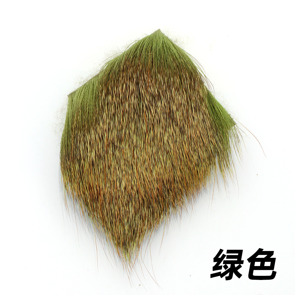 Bloque de pelo de ciervo pesca con mosca Luya cebo material vinculante pelo de ciervo Gancho mosca gancho de pelo material de gancho seco material de gancho 5*5cm