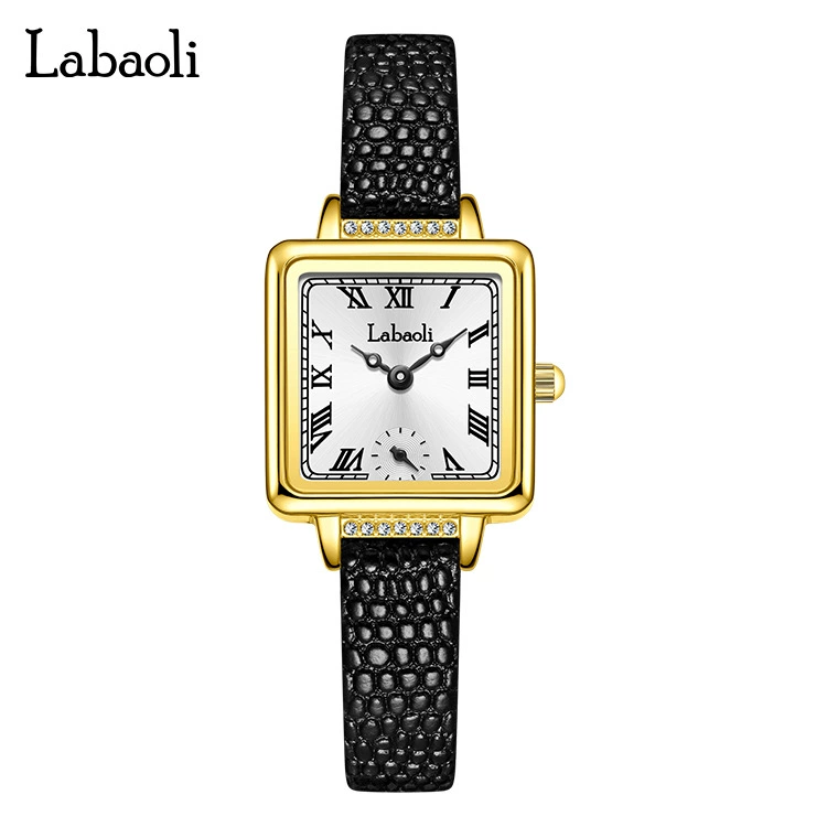 Sophisticated retro belt для拉宝丽, квадратные женские часы, кварцевые водостойкие мужские часы, (跨境贸易), оптом