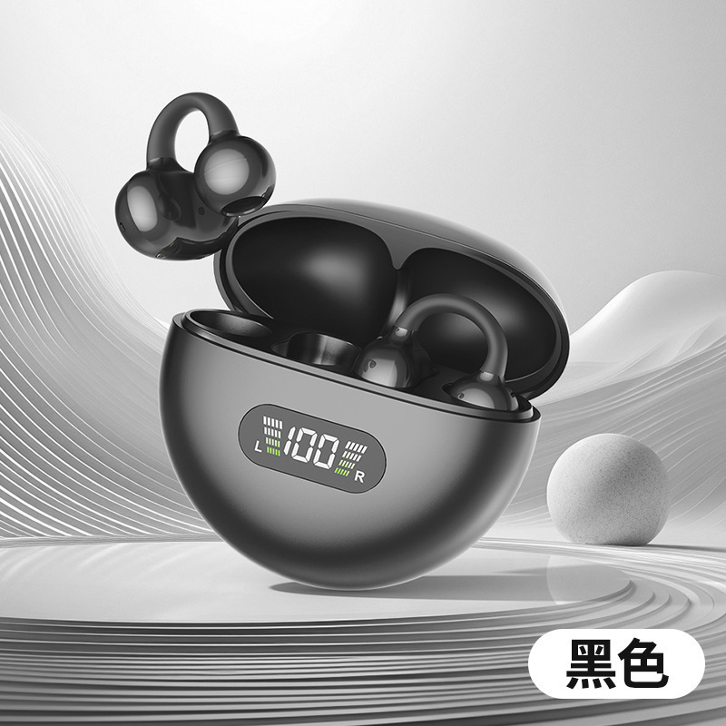 耳夹式TWS蓝牙耳机真无线不入耳运动跑步双主机360度全景环绕音|undefined