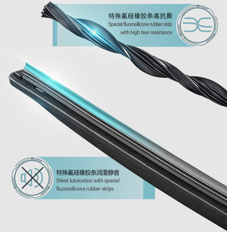 Meitu Wiper Blades Silent Boneless Wiper Blades for Toyota 18-22 Models 8Th Generation Camry Manufacturer Oem