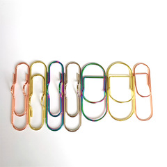 Creative metal long pen clip, cartoon pen holder, stationery clip, stainless steel pen clip, gold pen clip, ticket clip, wholesale