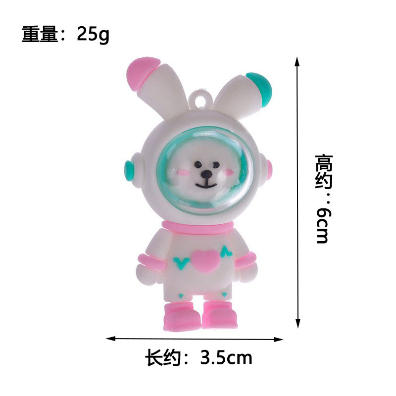 Espacio Conejo rosa (con hilo y bola)