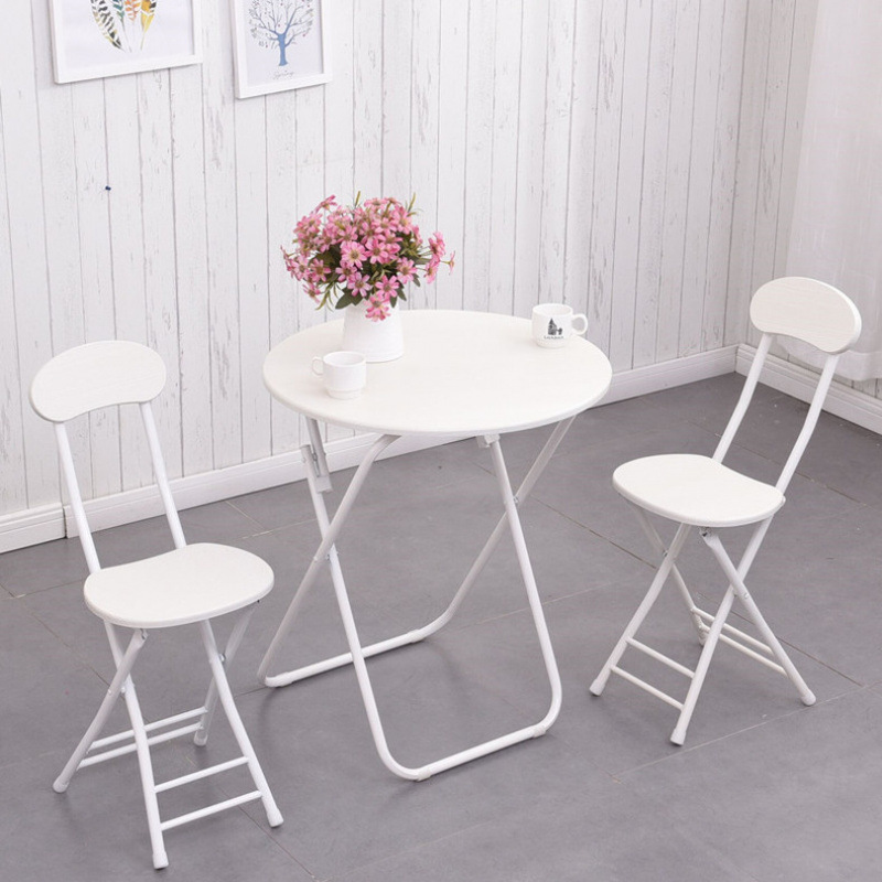 Mesa plegable, mesa de comedor casera, mesa de comedor simple, mesa cuadrada para 4 personas, mesa cuadrada portátil al aire libre, mesa cuadrada