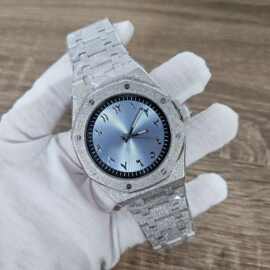 全新手表41MM八角星砂表壳绿夜光表针蝴蝶扣表带搭配NH35机芯