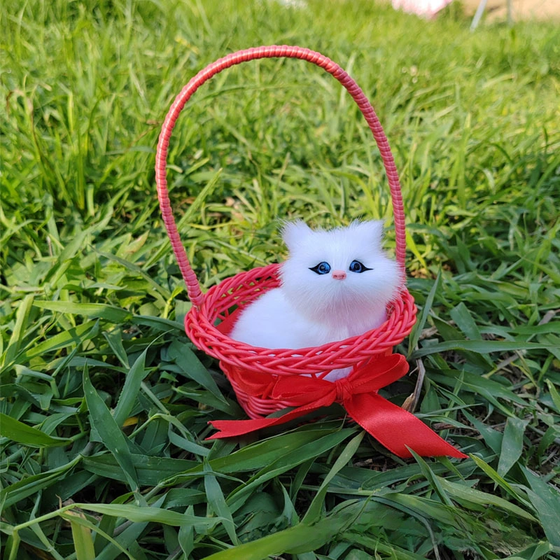 Реалистичная игрушка, корзина, модель животного