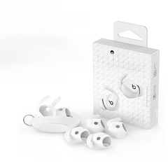 Silicone Ear Tips for Beats Headphones, Buds 2021 & Buds+ 2023 &ndash; Silicone Anti-Loss Earplugs with Ear Hooks
