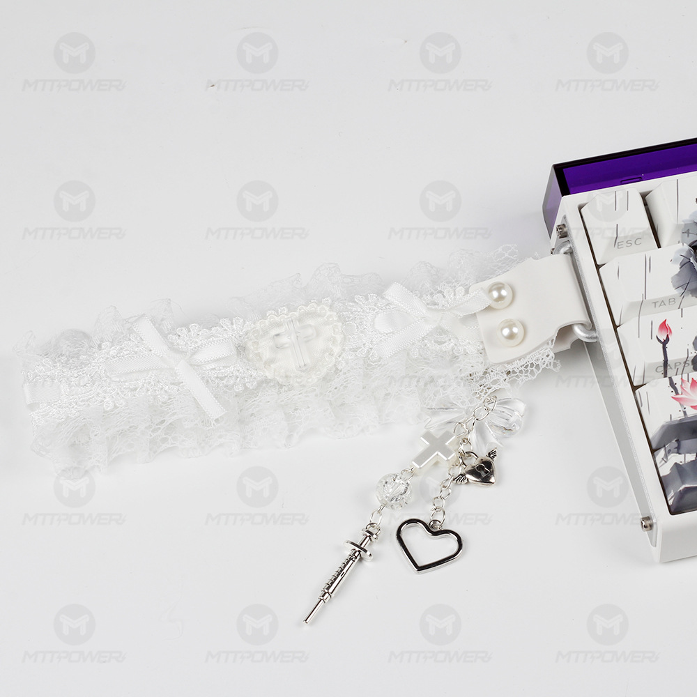 Caballos de teclado de encaje con hebilla teclado decorativo hecho a mano accesorios de teclado wootingATKDIY universal transfronterizo